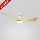 230V Solid Wood Blades 3 Color LED Dimmable Ceiling Fan With Remote Control