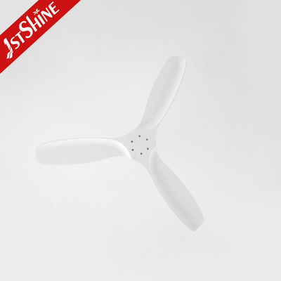 Decorative Dc Motor Odm Remote Led Ceiling Fan White Modern 3 Solid Blade