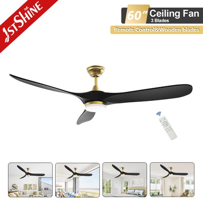 Remote Led Ceiling Fan Light Indoor Decorative Modern Black energy saving