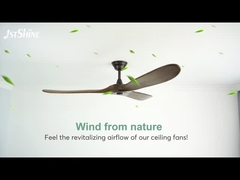 Quạt trần đèn led trắng 60 inch Động cơ Dc yên tĩnh Đèn quạt hiện đại