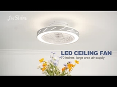Quạt trần Led có thể điều chỉnh độ sáng hiện đại tiết kiệm năng lượng động cơ dc quạt trần gắn phẳng