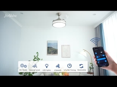 Máy quạt trần vô hình trí tuệ đèn LED có thể tắt 3 Blades phòng ngủ trong nhà