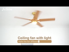 52 inch điều khiển từ xa Led Ceiling Fan Light Cây Abs Blade 18w LED Light