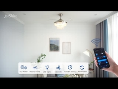 Quạt trần tinh thể có thể kéo lại với động cơ DC hạng sang nhẹ