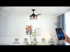 36 Inch Ceiling Fan Steel Cage E27 * 3 bóng đèn có thể kéo ra Blade Indoor Industrial Retro