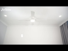 Dc Motor 6 tốc độ Điều khiển từ xa Quạt trần màu trắng với 4 cánh MDF