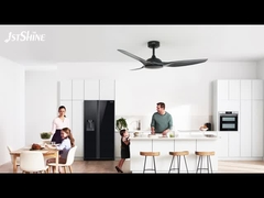 52 inch White Remote Ceiling Fan Không ánh sáng ABS Blade Smart APP Control