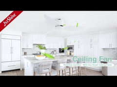 46 inch White Flush Mount Ceiling Fan Với DC Motor tốc độ cao