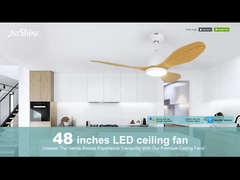 Ống quạt trần trang trí với đèn LED phòng khách động cơ DC yên tĩnh