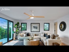 3 tấm gỗ quạt trần với đèn nội thất trang trí Tiếng ồn thấp hơn