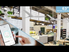 Ventilator trần trắng với điều khiển từ xa động cơ DC 3 Blade nhựa