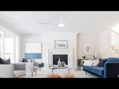 Ventilator trần trắng/màu đen với động cơ DC điều khiển từ xa ánh sáng có thể tắt