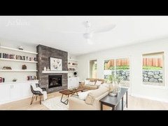 52 Inch White Ceiling Fan With Dimmable LED Light And Remote Control DC Motor (Động cơ DC điều khiển từ xa)