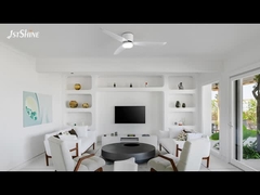 Máy quạt trần 2 trong 1 hiện đại với đèn LED tùy chọn DC Motor ABS