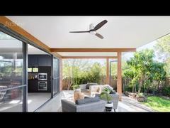 Quạt trần ốp trần 52 inch có đèn cho phòng khách, động cơ AC