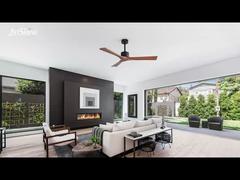 Quạt trần gỗ nguyên khối 52'' Vẻ đẹp tự nhiên với động cơ DC mạnh mẽ