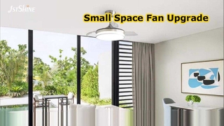 Quạt trần có thể thu vào 36 inch Đèn có thể điều chỉnh độ sáng