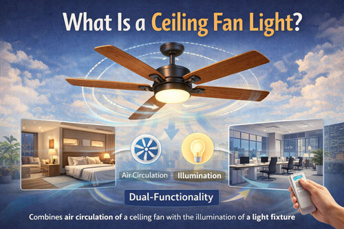 Tin tức công ty mới nhất về What Is a Ceiling Fan Light?