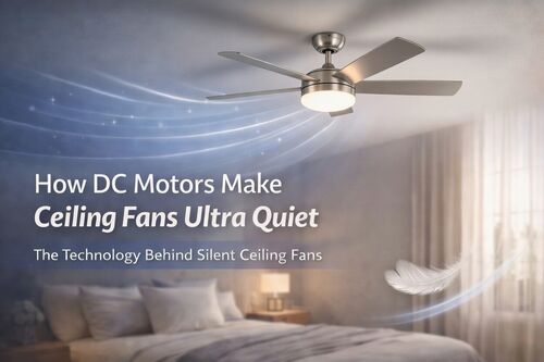 Tin tức công ty mới nhất về Cách Động cơ DC làm cho quạt trần chạy êm: Công nghệ đằng sau những chiếc quạt trần không ồn