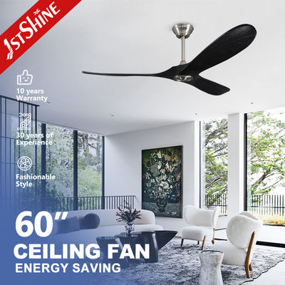 Giá tốt. Modern Black Remote LED Ceiling Fan 230V Thương mại Cho Phòng Trò Trọ CE trực tuyến