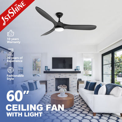 Giá tốt. Black Ceiling Fan 3 Blade Solid Wood Blade Động cơ DC tốc độ cao, tiếng ồn thấp trực tuyến
