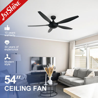 Giá tốt. Quạt trần nhựa đen động cơ 54 inch Dc với điều khiển từ xa 6 tốc độ trực tuyến