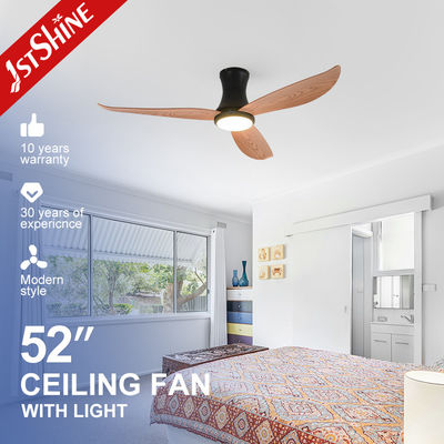 Giá tốt. 52 inch nhựa trang trí 3 ABS Blade Flush Mount Ceiling Fan Light For Low Ceiling trực tuyến