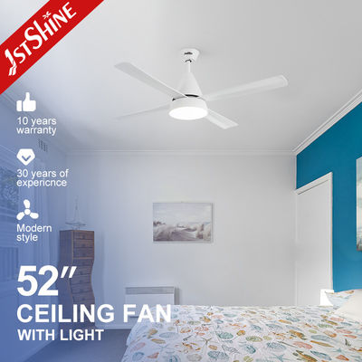 Giá tốt. Quạt trần LED trắng 52 inch, Đèn quạt hiện đại động cơ DC yên tĩnh trực tuyến