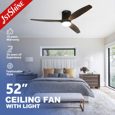 Giá tốt. Cây Blades Flush Mount Ceiling Fan với ánh sáng và gió 5 tốc độ được điều khiển bởi ứng dụng TUYA trực tuyến