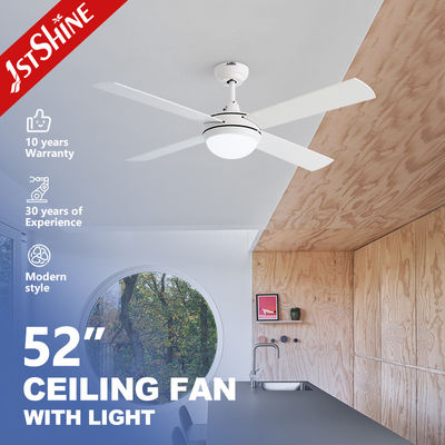 Giá tốt. Simple White Ceiling Fan With Lamp Light 3-Speed AC Motor trực tuyến