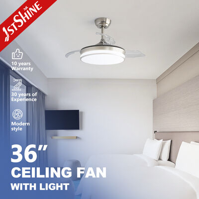 Giá tốt. Quạt trần kéo ra 36 inch với đèn giảm độ sáng và lưỡi dao gấp cho phòng ngủ hoặc văn phòng trực tuyến