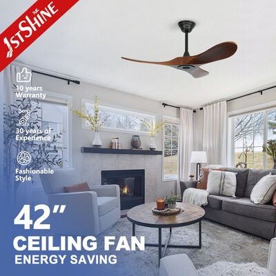 Giá tốt. 42 Inch Low Noise DC Motor Solid Wood Ceiling Fan với điều khiển từ xa trực tuyến