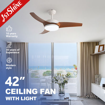Giá tốt. Máy quạt trần hiện đại 42 inch với đèn LED 3 màu và lưỡi cỏ gỗ trực tuyến