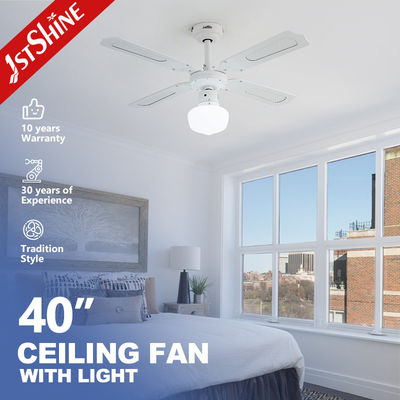Giá tốt. CCC ROHS White Metal Blade Ceiling Fan 40 Inch Classic 6 tốc độ lựa chọn trực tuyến