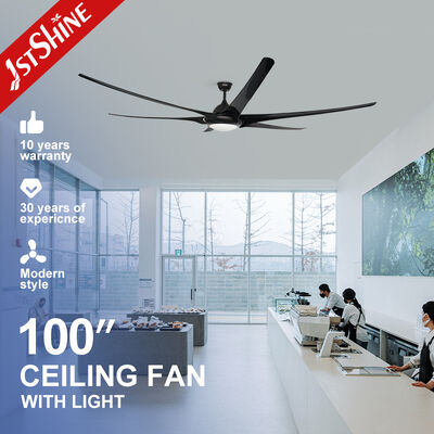 Chất lượng Quạt trần DC tiết kiệm điện 100 inch có đèn LED cho không gian thương mại nhà máy