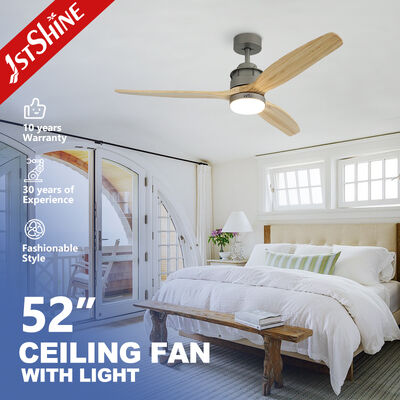 Giá tốt. 52 inch DC động cơ quạt trần với lưỡi gỗ rắn và đèn LED trực tuyến