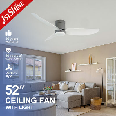 Giá tốt. 52 inch DC Motor Flush Mount Ceiling Fan với điều khiển từ xa và đèn LED Trực tuyến