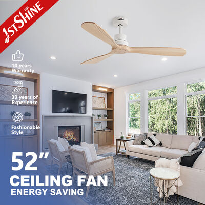 Giá tốt. Quạt trần gỗ nguyên khối 52 inch với động cơ DC và cánh quạt gỗ nguyên khối cho nội thất hiện đại Trực tuyến